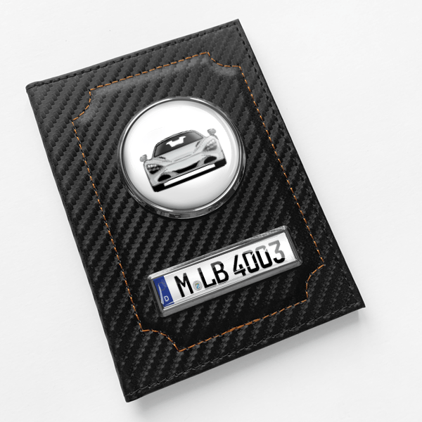 720S Fahrzeugschein Hülle personalisiert mit Auto u.Kennzeichen!