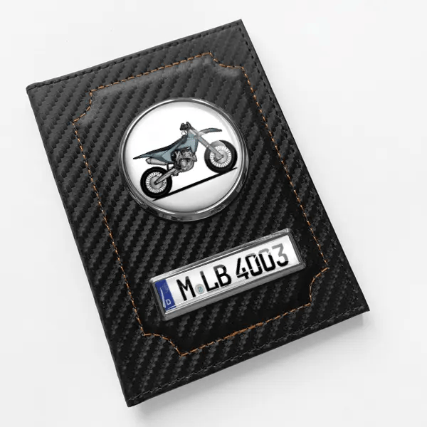 FC 250 Fahrzeugschein Hülle personalisiert mit Motorrad u.Kennzeichen!
