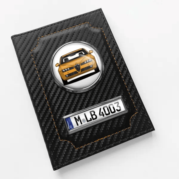 160 Fahrzeugschein Hülle personalisiert mit Auto u.Kennzeichen!