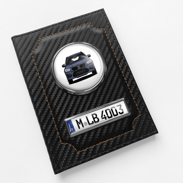 X3 M Fahrzeugschein Hülle personalisiert mit Auto u.Kennzeichen!