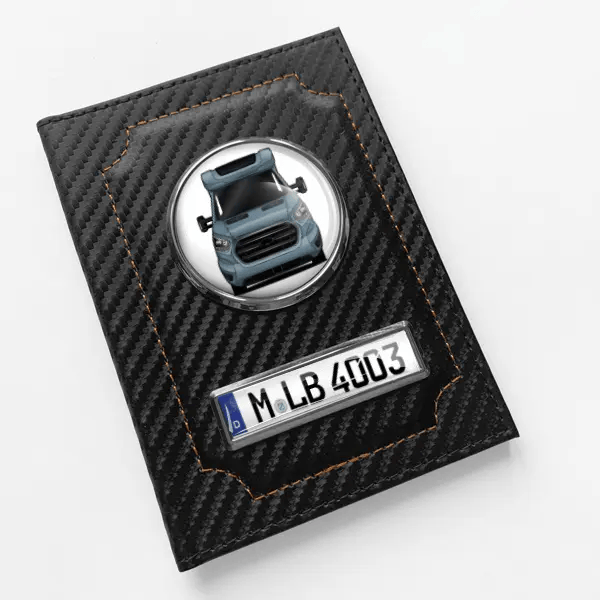 5900 Fahrzeugschein Hülle personalisiert mit Wohnwagen u.Kennzeichen!