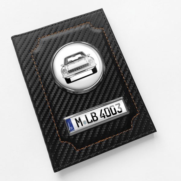 124 Coupe Fahrzeugschein Hülle personalisiert mit Auto u.Kennzeichen!