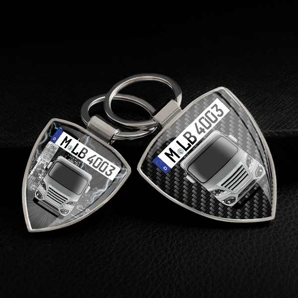 Palace Schlüsselanhänger personalisiert mit Wohnwagen u.Kennzeichen!