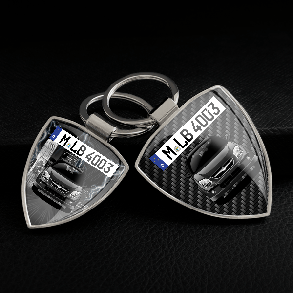 Ignis Schlüsselanhänger personalisiert mit Auto u.Kennzeichen!