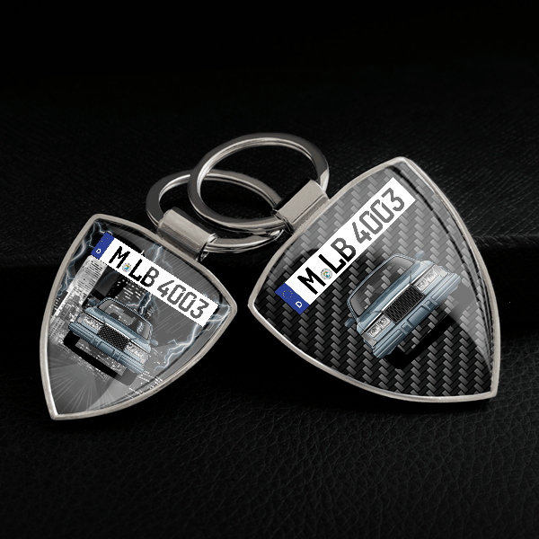 262 Coupe Schlüsselanhänger personalisiert mit Auto u.Kennzeichen!