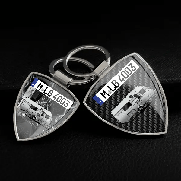 Excellent 495 WFB Schlüsselanhänger personalisiert mit Wohnwagen u.Kennzeichen!