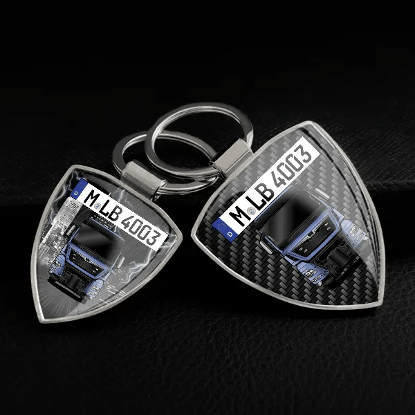 TGA 41.640 Schlüsselanhänger personalisiert mit LKW u.Kennzeichen!