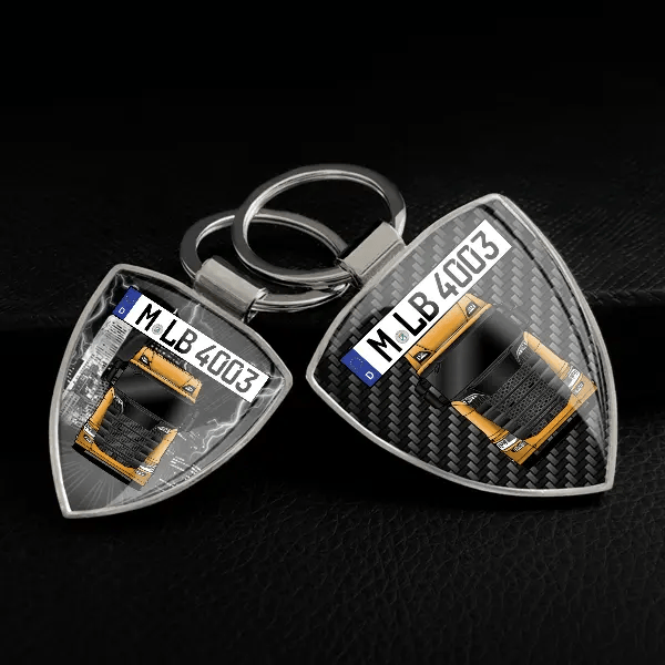 LKW Schlüsselanhänger personalisiert mit LKW u.Kennzeichen!