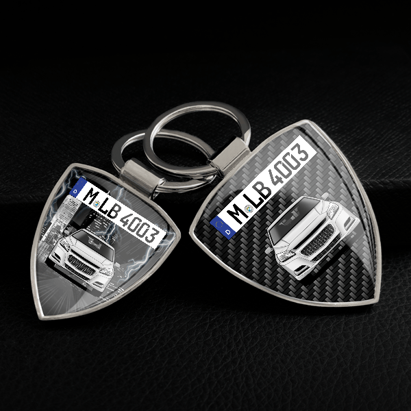 Malibu Schlüsselanhänger personalisiert mit Auto u.Kennzeichen!