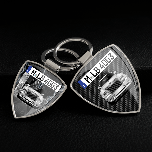 Phantom Coupe Schlüsselanhänger personalisiert mit Auto u.Kennzeichen!