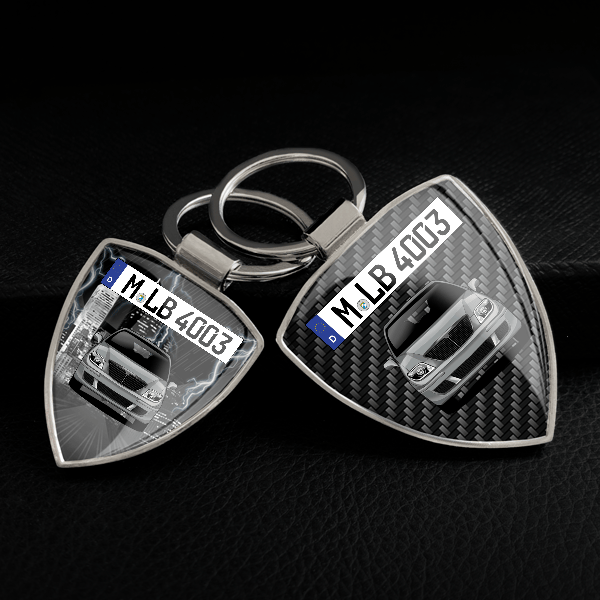 Phedra Schlüsselanhänger personalisiert mit Auto u.Kennzeichen!