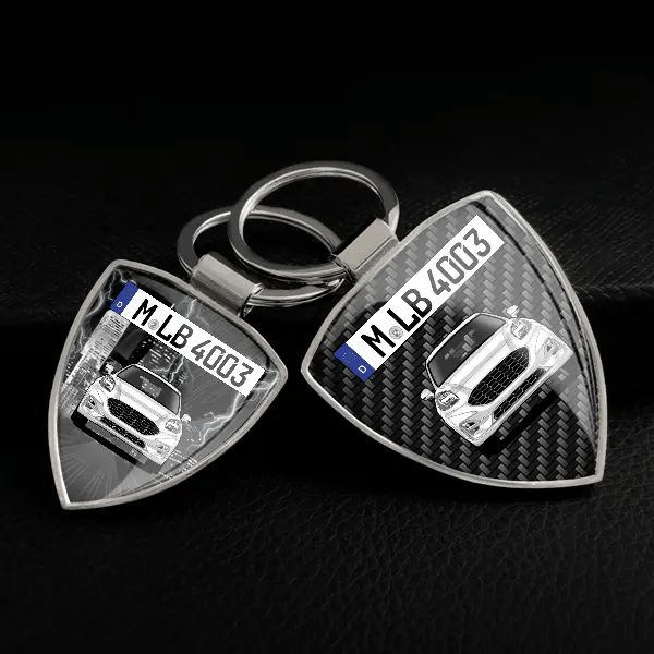 Puma ST Schlüsselanhänger personalisiert mit Auto u.Kennzeichen!