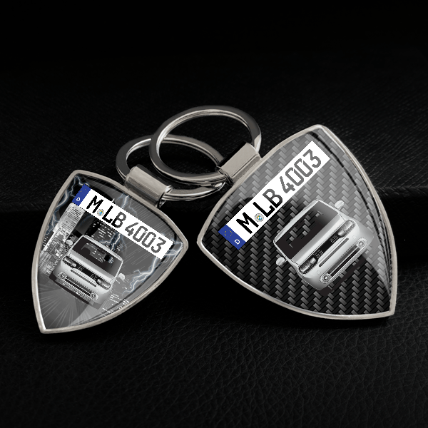 Cube Schlüsselanhänger personalisiert mit Auto u.Kennzeichen!