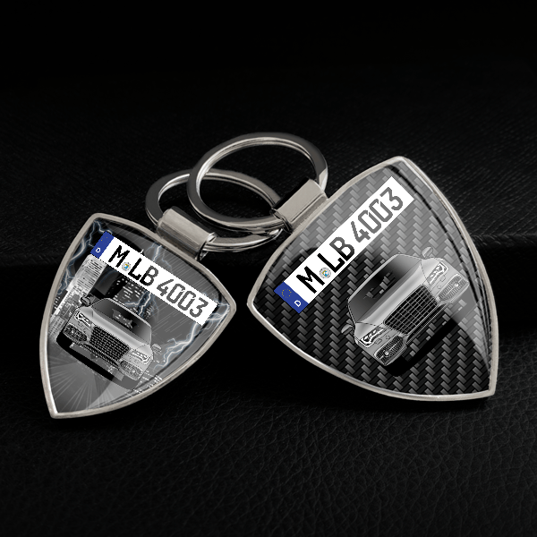 S7 Sportback Schlüsselanhänger personalisiert mit Auto u.Kennzeichen!