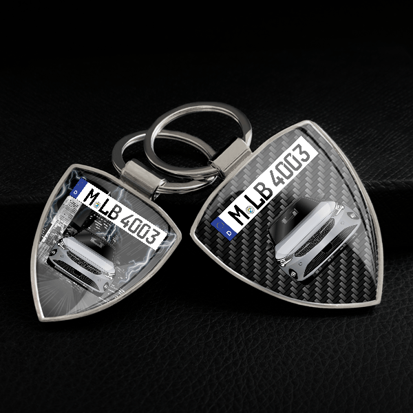 Corsa-e Schlüsselanhänger personalisiert mit Auto u.Kennzeichen!