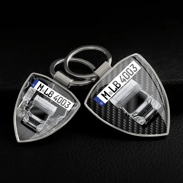 Grand Alpa A7820 Schlüsselanhänger personalisiert mit Wohnwagen u.Kennzeichen!