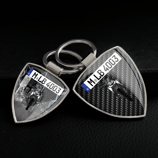 F 700 GS Schlüsselanhänger personalisiert mit Motorrad u.Kennzeichen!