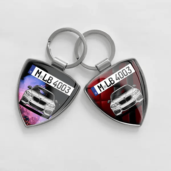 2er Reihe Coupe M Schlüsselanhänger personalisiert mit Auto u.Kennzeichen!