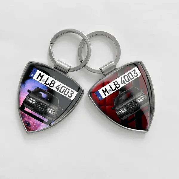 740 Touring Schlüsselanhänger personalisiert mit Auto u.Kennzeichen!