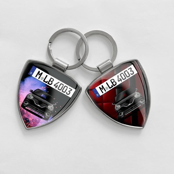 Espace Schlüsselanhänger personalisiert mit Auto u.Kennzeichen!