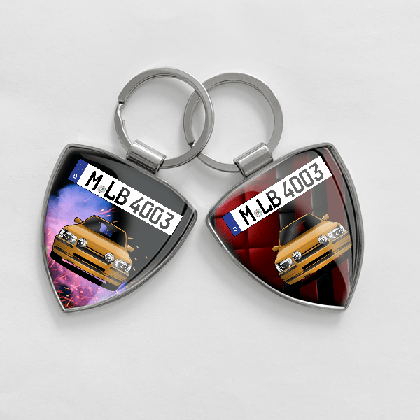 Escort (5-Türer) Estate Schlüsselanhänger personalisiert mit Auto u.Kennzeichen!