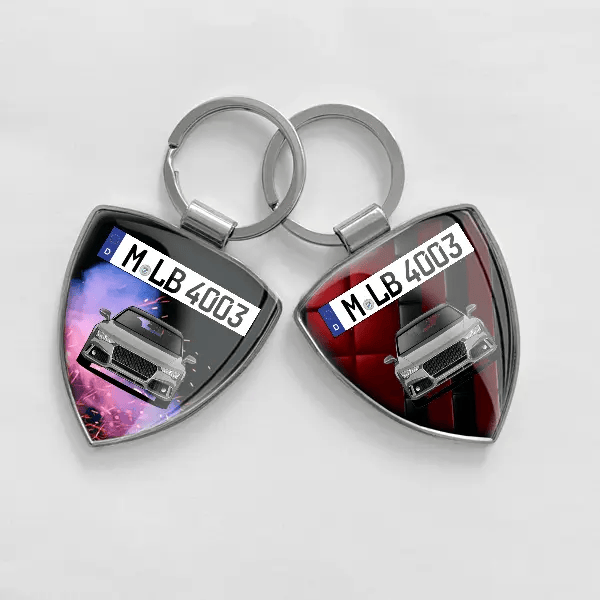 RS7 Sportback Schlüsselanhänger personalisiert mit Auto u.Kennzeichen!