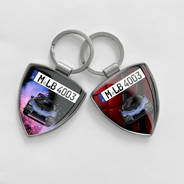 Senna Schlüsselanhänger personalisiert mit Auto u.Kennzeichen!