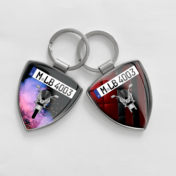 GSF 600 Bandit Schlüsselanhänger personalisiert mit Motorrad u.Kennzeichen!