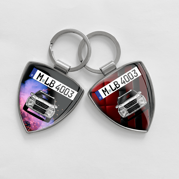 ML 63 AMG Schlüsselanhänger personalisiert mit Auto u.Kennzeichen!