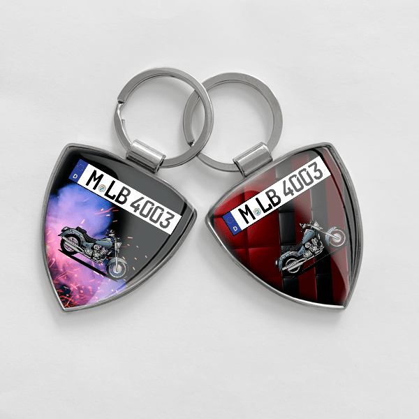 VL125 Daystar Schlüsselanhänger personalisiert mit Motorrad u.Kennzeichen!