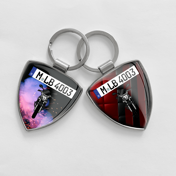 GSR 600 Schlüsselanhänger personalisiert mit Motorrad u.Kennzeichen!