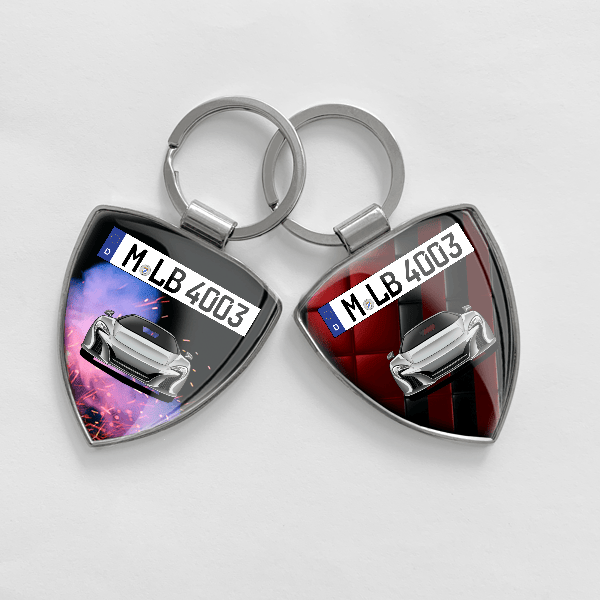 650 S Schlüsselanhänger personalisiert mit Auto u.Kennzeichen!