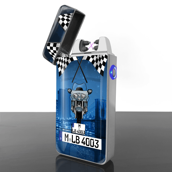 R 1200 CL Lichtbogen Feuerzeug personalisiert mit Motorrad u. Kennzeichen!