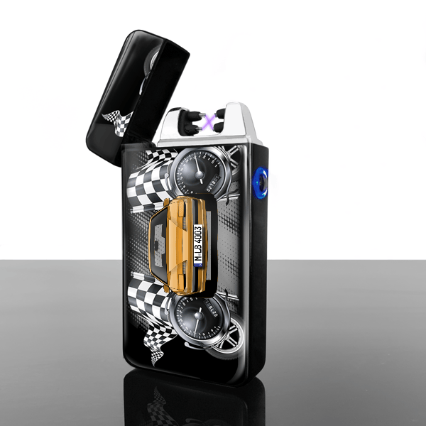 Firebird Coupe Lichtbogen Feuerzeug personalisiert mit Auto u. Kennzeichen!