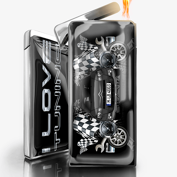 C5 CrossTourer Feuerzeug Gas personalisiert mit Auto u. Kennzeichen!