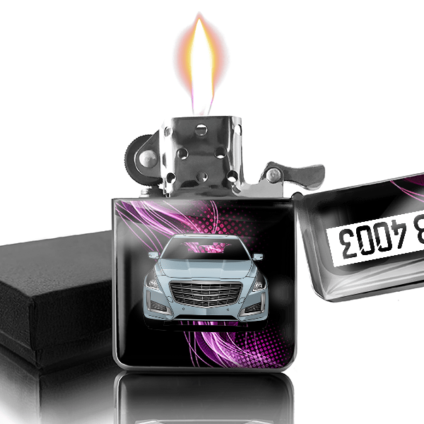 CTS Benzin Feuerzeug personalisiert mit Auto u. Kennzeichen!