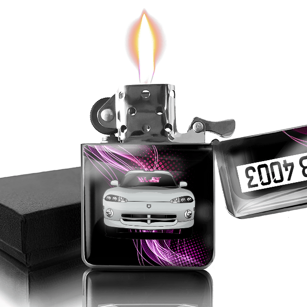 Viper Benzin Feuerzeug personalisiert mit Auto u. Kennzeichen!