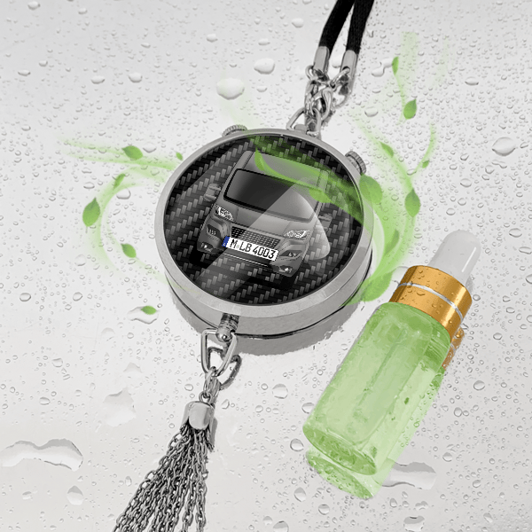 Boxer Autoduft personalisiert mit Auto u. Kennzeichen! Chrom, S