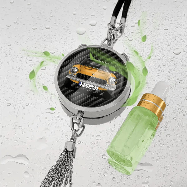 124 Sport Spider 2000 Autoduft personalisiert mit Auto u. Kennzeichen! Chrom, S