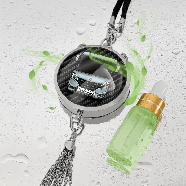 B-Klasse ML I 780 Autoduft personalisiert mit Wohnwagen u. Kennzeichen! Chrom, S