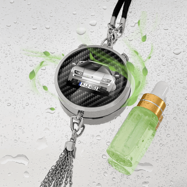 Diablo Roadster Autoduft personalisiert mit Auto u. Kennzeichen! Chrom, S