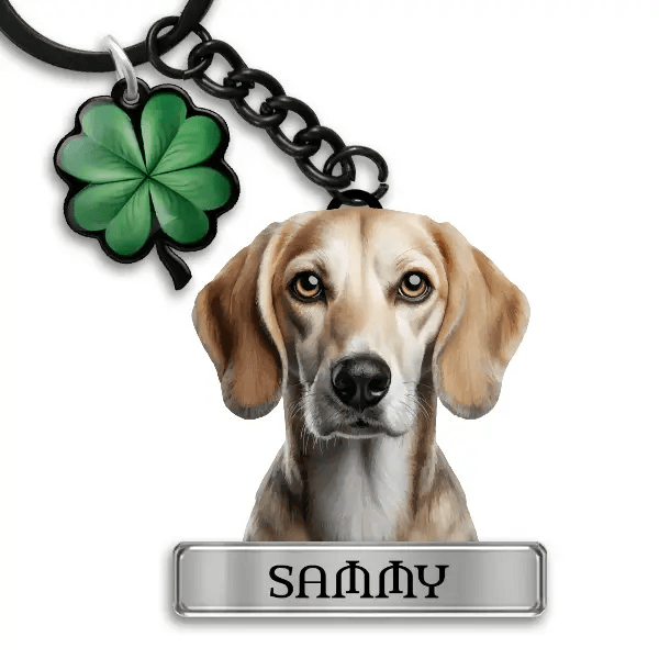 Slovak Hound Schlüsselanhänger personalisiert mit Haustier u. Namen!