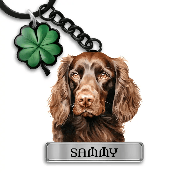 Boykin Spaniel Schlüsselanhänger personalisiert mit Haustier u. Namen!