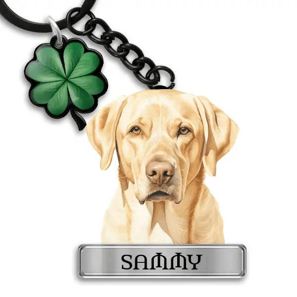 Goldador Schlüsselanhänger personalisiert mit Haustier u. Namen!