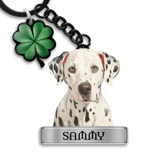Dalmatian Schlüsselanhänger personalisiert mit Haustier u. Namen!