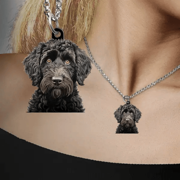 Goldendoodle Halskette personalisiert mit Haustier!