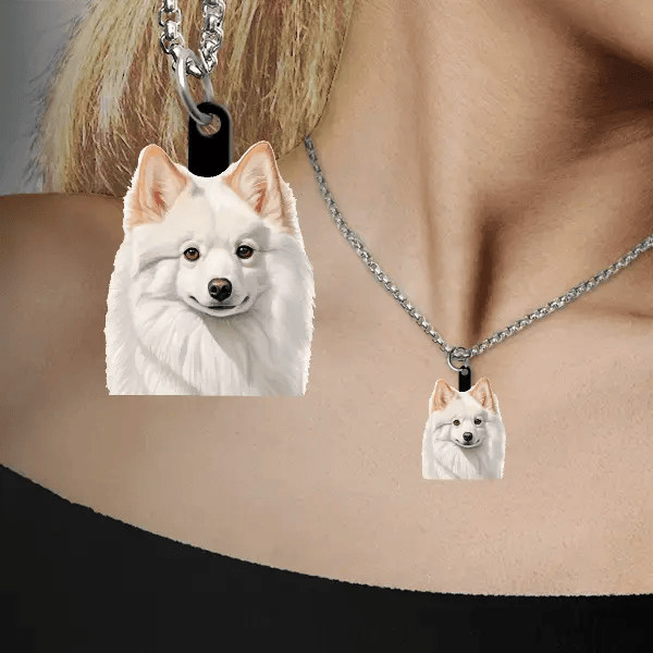 American Eskimo Dog Halskette personalisiert mit Haustier!