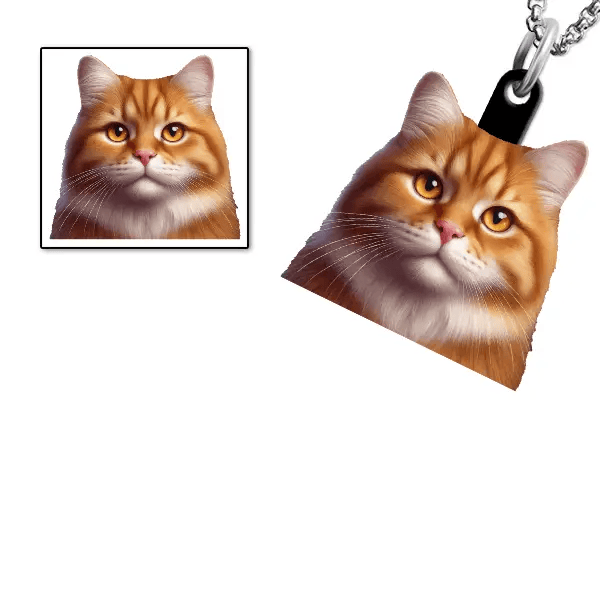 Domestic cat Halskette personalisiert mit Haustier!