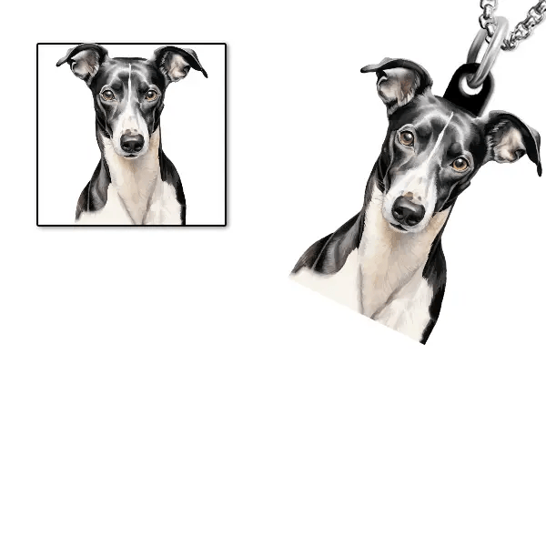 Whippet Halskette personalisiert mit Haustier!
