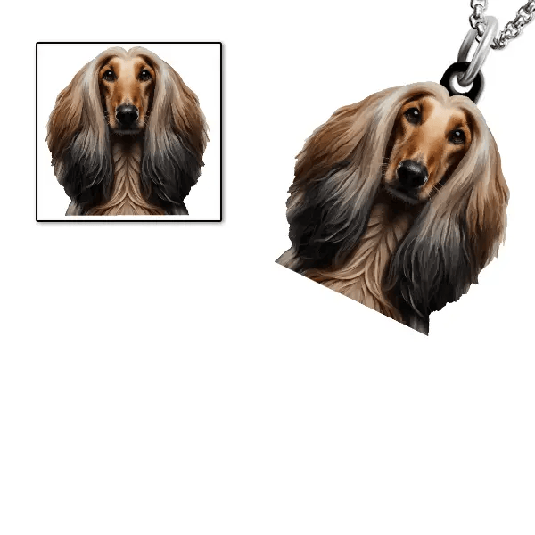 Afghan Hound Halskette personalisiert mit Haustier!